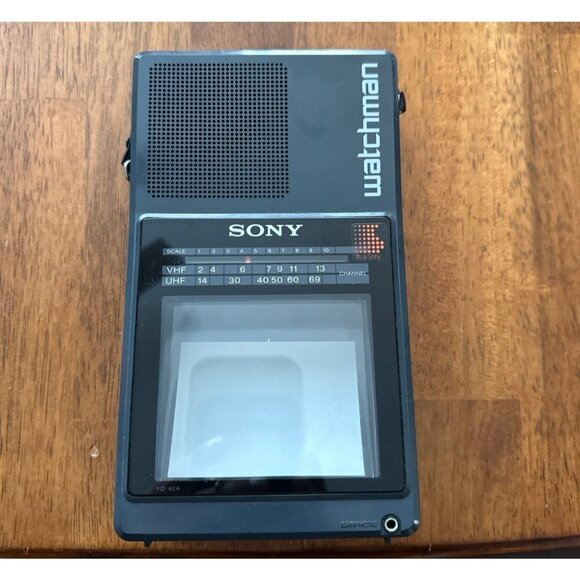 Vintage 1987 Sony FD-42A Watchman TV Television Radio. See photos for condition. - Picture 1 of 6